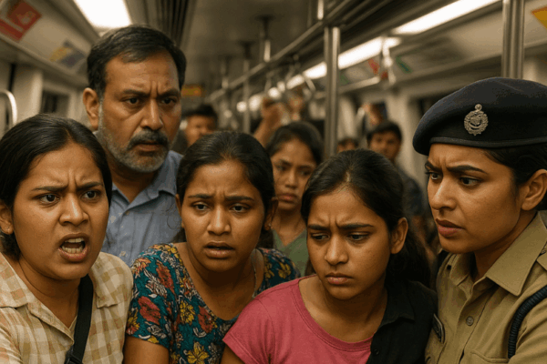 Women Pickpockets Caught Targeting Delhi Metro Passengers Women Pickpockets Caught Targeting Delhi Metro Passengers