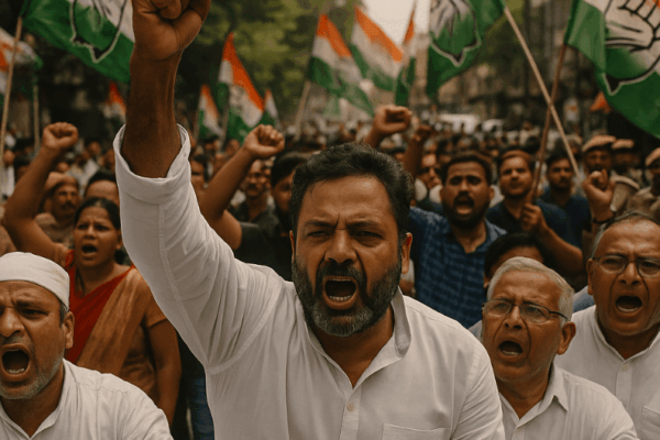 Congress Holds Protest in Delhi Over Alleged Election Fraud