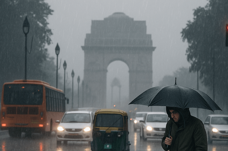 Delhi Faces Heavy Rainfall and Chilly Weather_ Look at the Impact