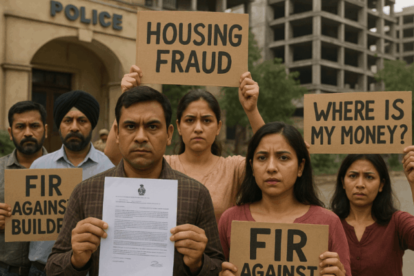 FIR Filed Against Developer for Rs 217 Crore Housing Fraud in Gurgaon FIR Filed Against Developer for Rs 217 Crore Housing Fraud in Gurgaon-min
