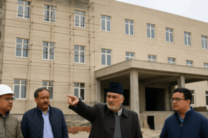 Inspection of Ladakh Bhawan Kargil Wing by CEC Kargil