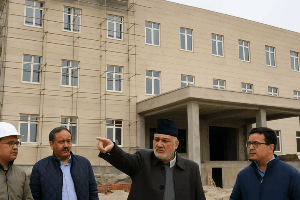 Inspection of Ladakh Bhawan Kargil Wing by CEC Kargil Inspection of Ladakh Bhawan Kargil Wing by CEC Kargil