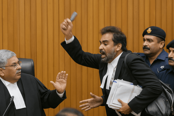 Lawyer Attempts to Attack Chief Justice at Supreme Court in Delhi