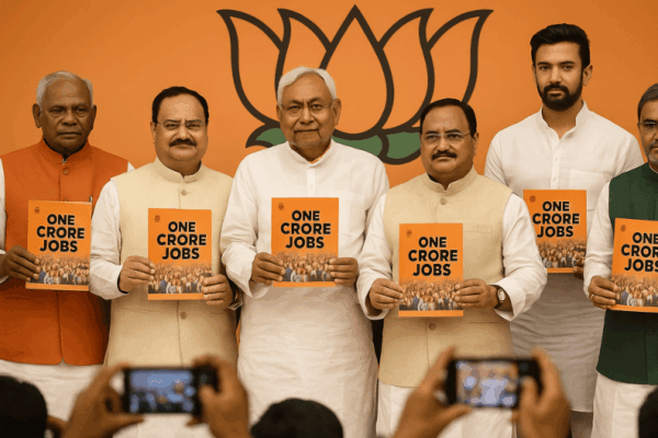 NDA Promises One Crore Jobs in Bihar Elections Manifesto