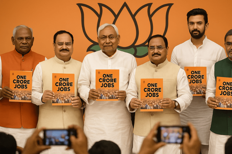 NDA Promises One Crore Jobs in Bihar Elections Manifesto