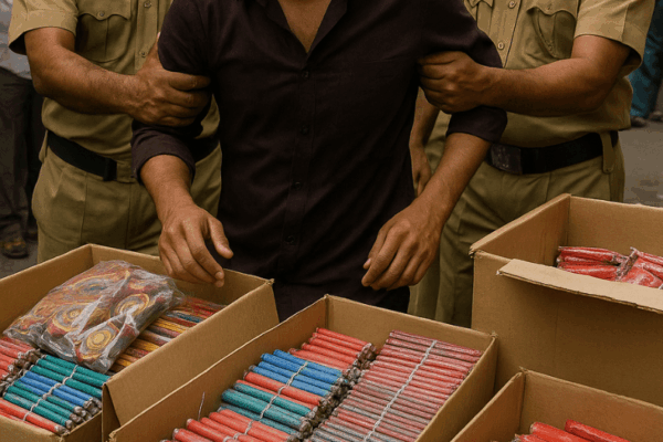 The Secret Sale of Firecrackers Before Diwali The Secret Sale of Firecrackers Before Diwali