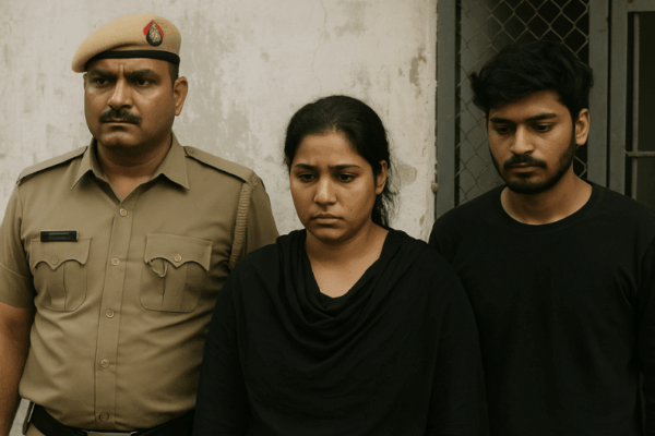 Woman and Fiancé Arrested for Killing Insurance Agent in Faridabad