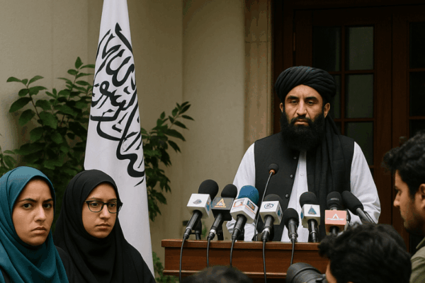 Women Journalists Excluded from Taliban Press Conference