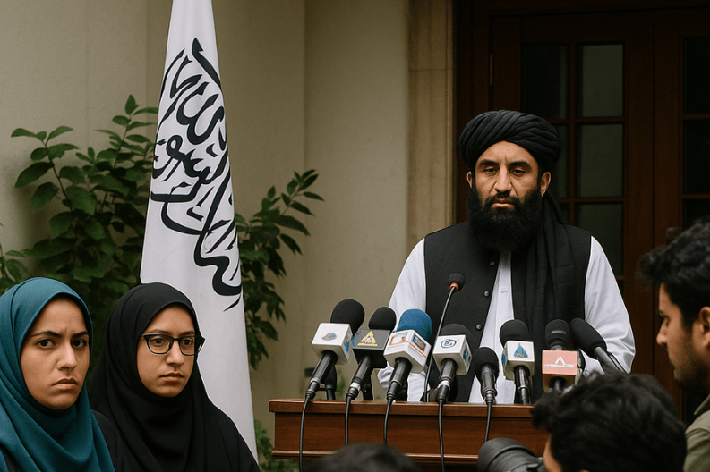Women Journalists Excluded from Taliban Press Conference