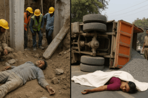 Workers and Woman Killed in Two Separate Accidents in Delhi
