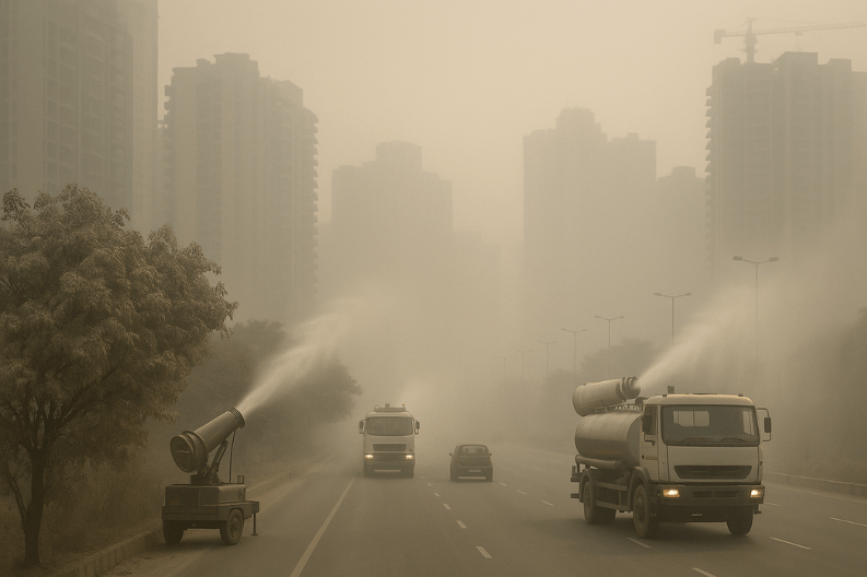 Air Quality Worsens in Ghaziabad, Slight Improvement in Noida-min