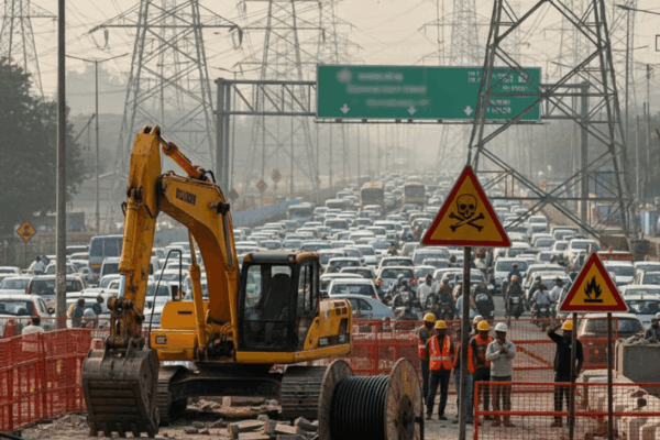 Construction Delays Hit Service Road Work on Dwarka Expressway in Gurgaon