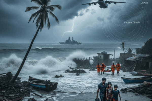 Cyclone Ditwah Tracker Storm Approaches Tamil Nadu After Devastating Sri Lanka