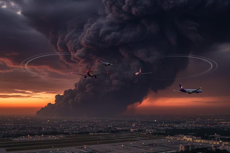 Ethiopian Volcano Eruption Sends Ash to Delhi, Disrupting Flights Across India