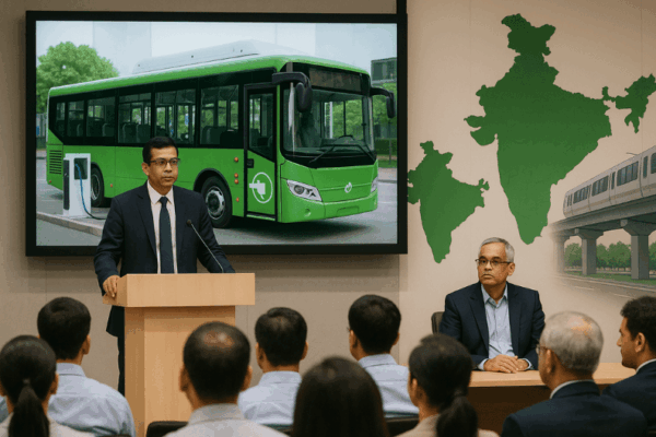 Gurugram and Faridabad to Receive 100 Electric Buses Each by March 2026