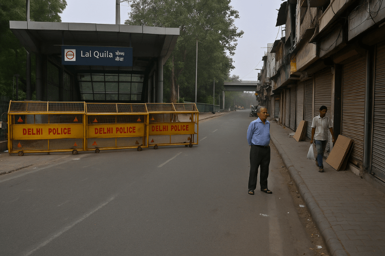 Impact of Red Fort Blast_ Metro Station Closure Affects Local Businesses