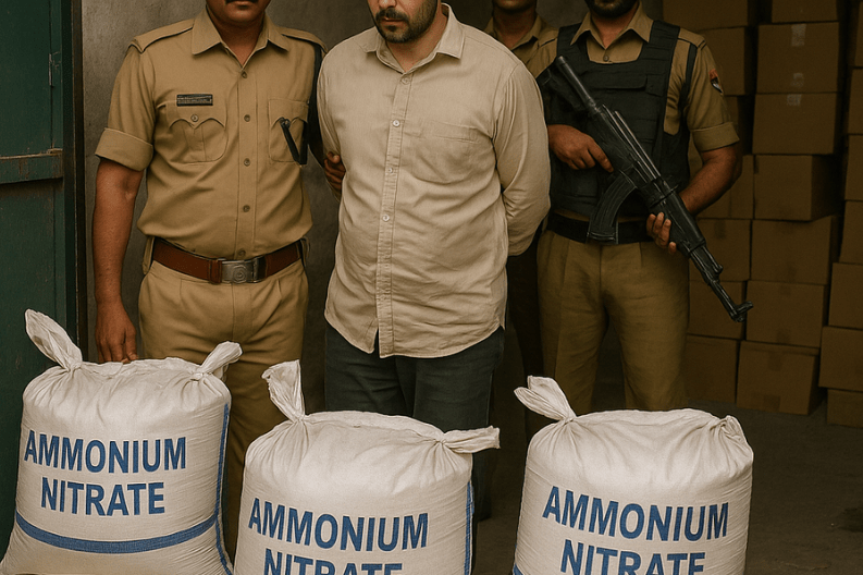 Massive Seizure of Explosive Materials in Delhi-NCR_ Doctor Arrested-