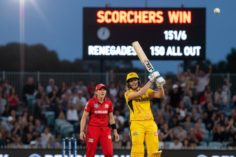 Melbourne Renegades vs Perth Scorchers Devine Stars as Scorchers Win Thriller by Four Wickets