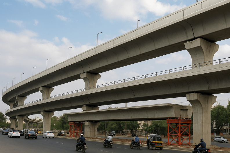 New Double-Decker Flyover Project on Paud Road in Pune