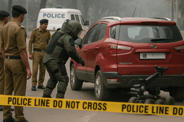 Police Tighten Security After Car Linked to Delhi Blast Found in Faridabad