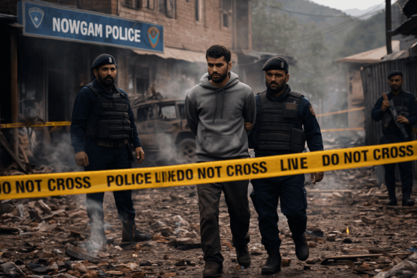 Tragic Explosion in Nowgam_ Father Dies and Son Arrested Over Delhi Blast-min