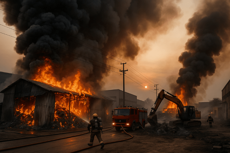 Two Fires in Ghaziabad Within 12 Hours_ No Casualties Reported