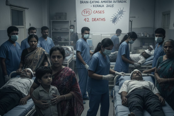 Brain-Eating Amoeba Cases Surge in Kerala 170 Infections, 42 Deaths in 2025