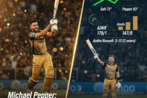 Michael Pepper's Explosive 83 Powers Abu Dhabi Knight Riders Into ILT20 Playoffs
