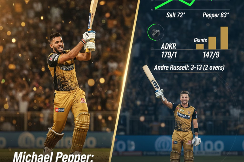 Michael Pepper's Explosive 83 Powers Abu Dhabi Knight Riders Into ILT20 Playoffs
