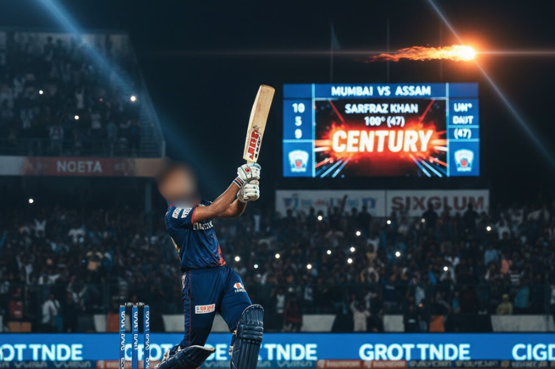 Sarfaraz Khan Smashes Maiden T20 Century on Comeback After 2 Years