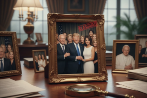 Trump News at a Glance Justice Department Restores Photo From Epstein Files After Controversy