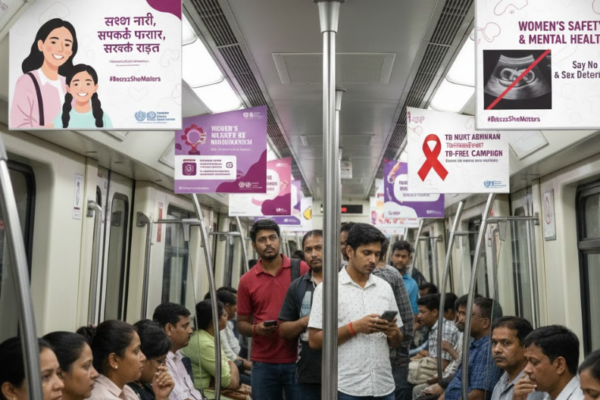 WHO Launch Campaign On Delhi Metro For Women Health and Well-Being